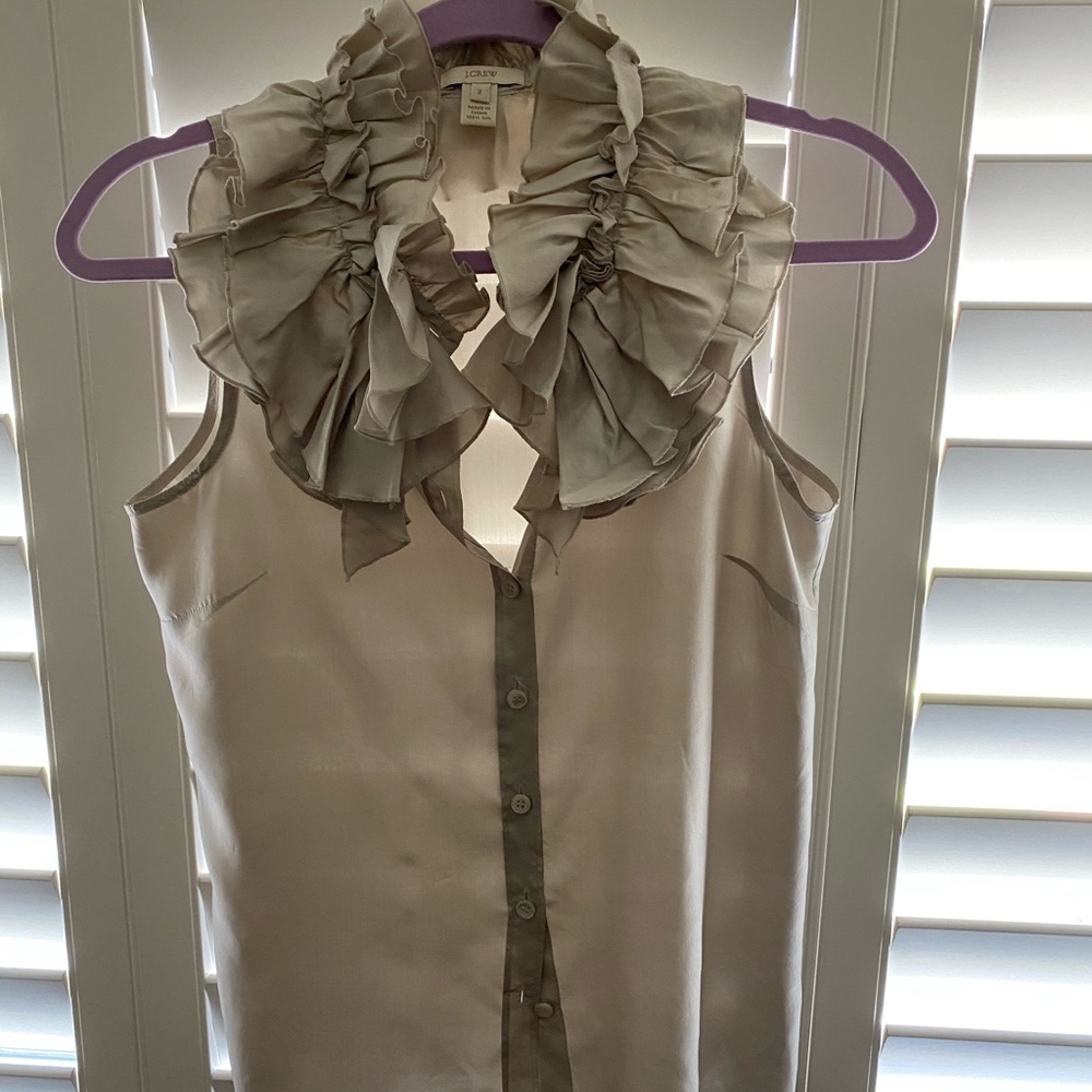 J. CREW silk sleeveless blouse